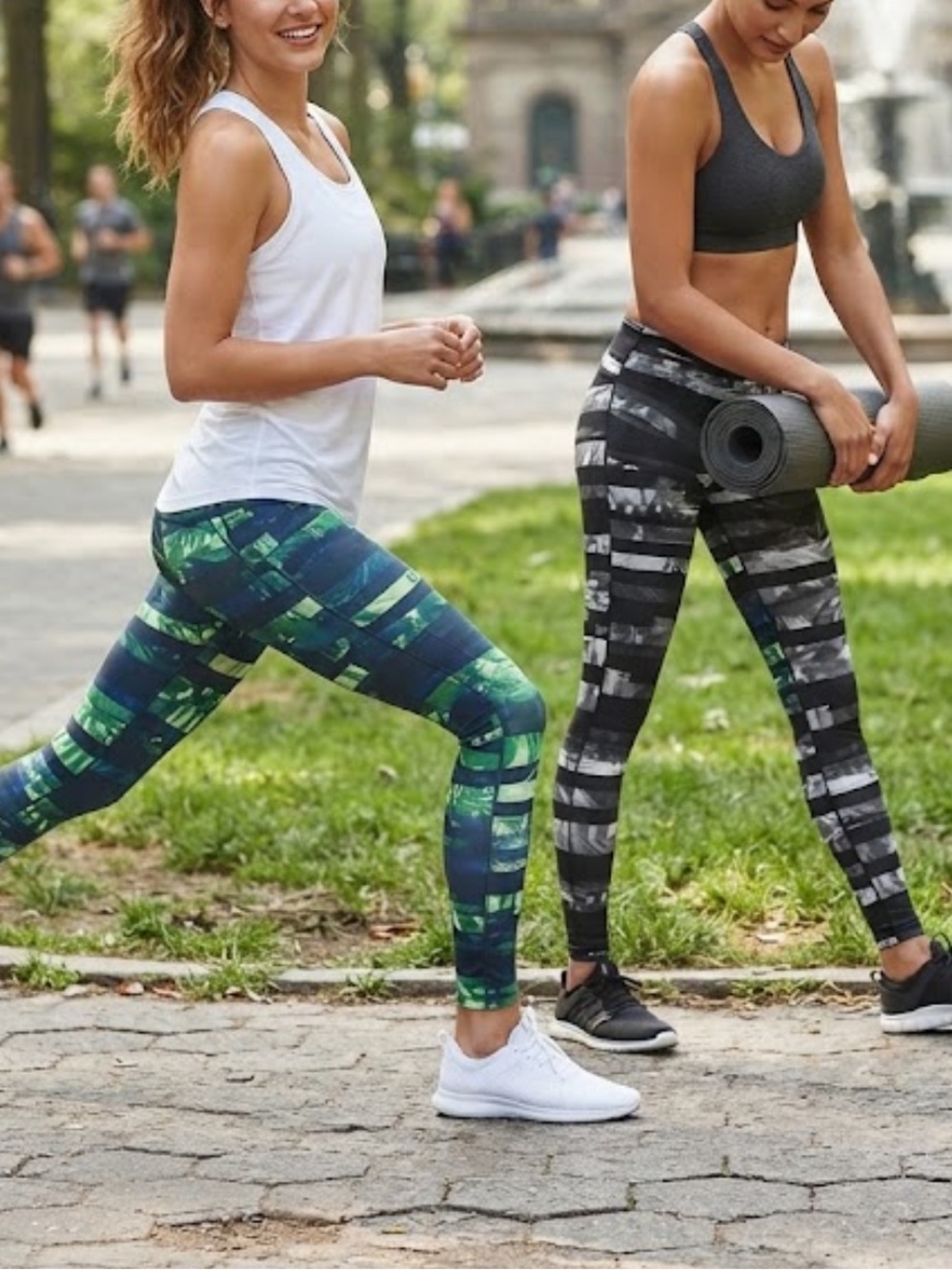 *Bundle of 2* ATHLETA Floral Flow Chaturanga Tight Abstract Leggings XS